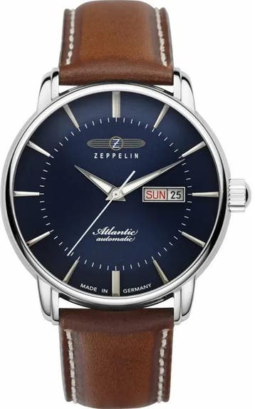 Zeppelin 8466-3 Atlantic automatisch heren horloge, Sieraden, Tassen en Uiterlijk, Horloges | Heren, Overige merken, Staal, Verzenden