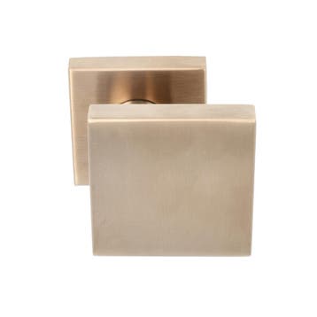 Voordeurknop BASICS BSQ60V Vast op rozet PVD licht brons, Verzenden, Nieuw