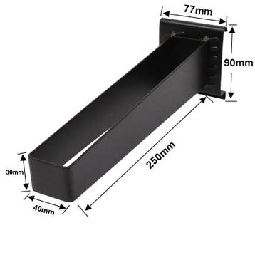 Bezemhaak 25 x 4 cm. bezem ophangen – ophangsysteem, Ophalen of Verzenden, Nieuw