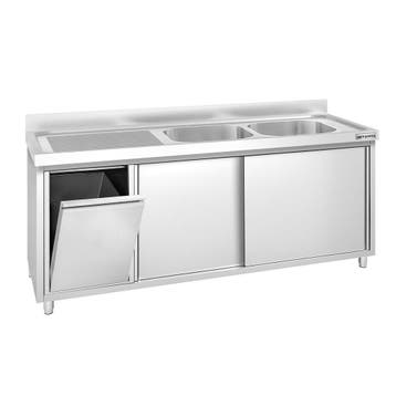 GGM Gastro | Spoelkast PREMIUM - RVS - 2000x600mm - met |, Verzenden, Nieuw in verpakking, RVS Meubilair