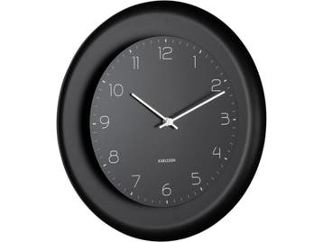 Karlsson Dual Disc - Wandklok - Ø38cm - Zwart, Verzenden, Nieuw