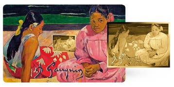 Paul Caughin - Tahiti | 24 karaat Gouden Munt Coincard, Verzenden