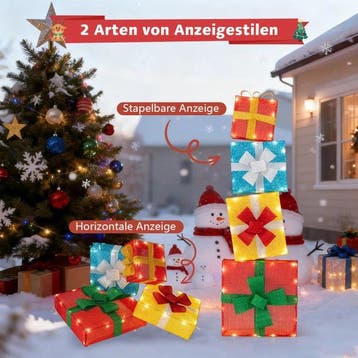 2dekans | Coast Kerstcadeaudozen Set - Verlicht - 48LED -, Diversen, Kerst, Ophalen of Verzenden, Zo goed als nieuw