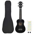 Ukulele set 21 zwart | Retourdeal 28% Korting, 32-bas, Nieuw, Ophalen of Verzenden, Met koffer