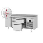 GGM Gastro | Koelwerkbank PREMIUM PLUS - 1960x600mm - met 1, Verzenden, Nieuw in verpakking, RVS Meubilair