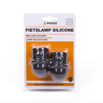 Benson LED fietslamp set - waterdicht silicone - rood/wit..., Ophalen of Verzenden, Nieuw