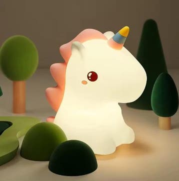 Schattig Eenhoorn Siliconen LED-Nachtlampje voor Kinderen, Verzenden, Nieuw