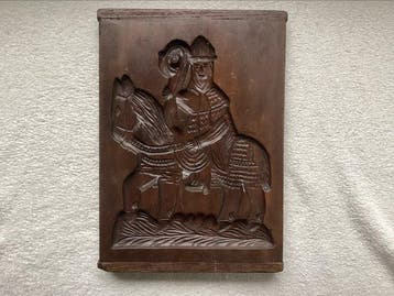 Plank - Hout - Sint Nicolaas te paard