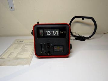 Flip klok - ELAC RD100 Space Age Flip-Clock Radio - Plastic
