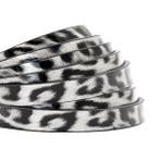 1 meter plat 5mm imi leer leopard print Light grey, Ophalen of Verzenden, Nieuw, Draad