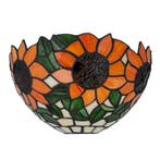 Tiffany wandlamp – Zonnebloemen – B 25 × H 15,5 cm (Art., Verzenden, Nieuw