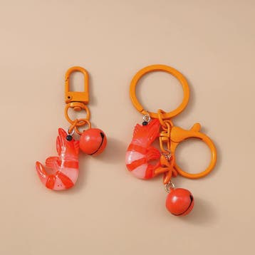 Schattige Garnalen Sleutelhanger - 3D Hanger voor Tassen & S
