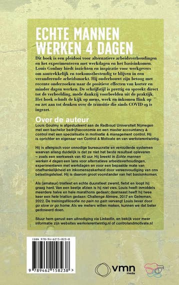 Echte mannen werken 4 dagen 9789462158238 Louis Goulmy, Verzenden, Gelezen, Louis Goulmy