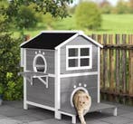 Luxe kattengrot – Ruim houten verblijf voor 1–2 katten, Dieren en Toebehoren, Verzenden, Nieuw