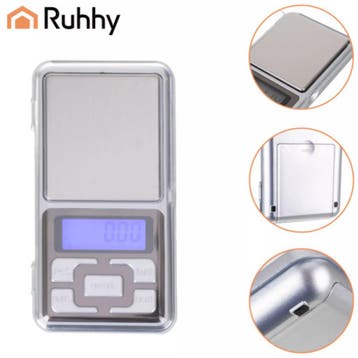 Ruhhy Compacte zakweegschaal 200 g met 0,01 g nauwkeurigh..., Ophalen of Verzenden, Nieuw
