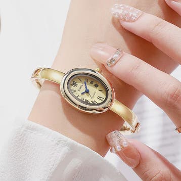 Luxe Dameshorloge met Strass en Gouden Afwerking - Elegant Q, Verzenden, Nieuw
