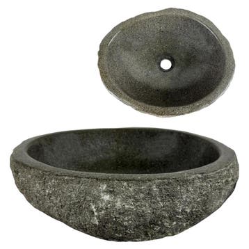 Wasbak | Wastafel | Natuursteen | Ovaal | 40-45x30-35cm, Verzenden, Nieuw
