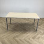 Eromes kantinetafel, 160x80 cm,  ahorn - grijs, Ophalen of Verzenden, Gebruikt, Bureau