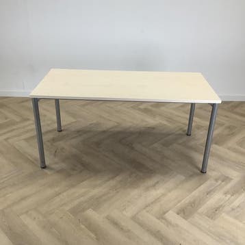 Eromes kantinetafel, 160x80 cm,  ahorn - grijs, Ophalen of Verzenden, Gebruikt, Bureau
