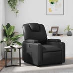 vidaXL Relaxfauteuil Zwart Kunstleer, Verzenden, Nieuw