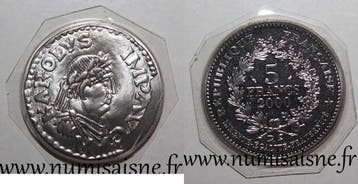 France Frankreich Km 1223 5 Francs 2000 Denier Von Charle..., Verzenden