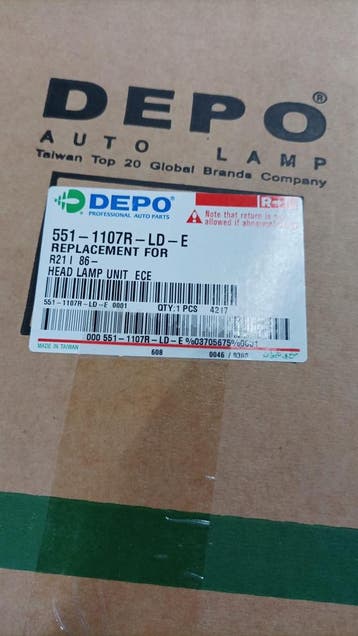 Koplamp Renault 21 Rechts H4 | Retourdeal 70% Korting, Auto-onderdelen, Ophalen of Verzenden, Nieuw, Renault
