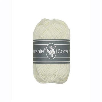 Durable Coral Mini 326 Ivory - Haakgaren / Breigaren, Ophalen of Verzenden, Nieuw, Breien of Haken, Wol of Garen