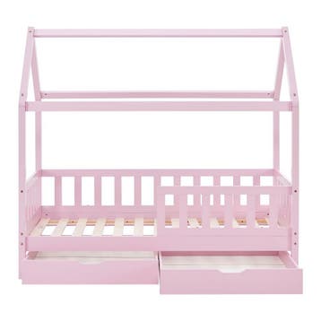 Kinderbed Marli - 90 x 200 cm - Roze - Incl. lades, Verzenden, Nieuw