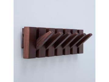 Urban State Piano - Wandkapstok - 6 haken - Donker walnoot, Verzenden, Nieuw