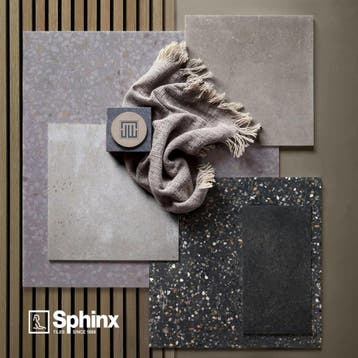 Sphinx Terrazzo Vloertegel - 60x120 cm - Mat Grijs, Ophalen of Verzenden, Nieuw