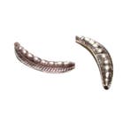 1 x Hill Tribe (975) zilveren tube boon 46 x 16 x 7 mm ga..., Ophalen of Verzenden, Nieuw, Kraal