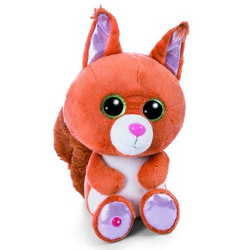 Nici eekhoorn knuffel - oranje - pluche - 25 cm, Verzenden, Nieuw