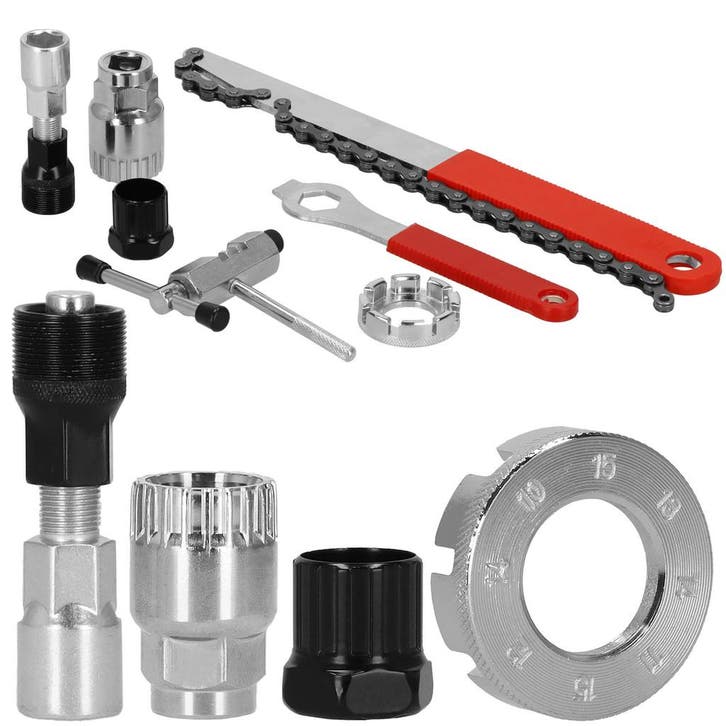 Fietsgereedschapset - Set - 6 Delig - Metaal - Kunststof, Doe-het-zelf en Verbouw, Gereedschap | Handgereedschap, Ophalen of Verzenden