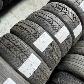 4 x Pirelli Snowcontrol 195-55-17 Winterbanden 8mm, Gebruikt, 17 inch, Band(en), Personenwagen