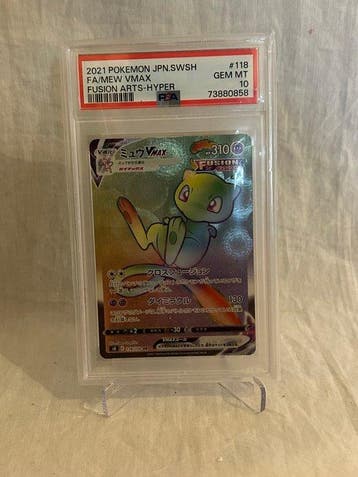 Pokémon Graded card - Fa / Mew Vmax 118 - PSA 10 - EX, Nieuw