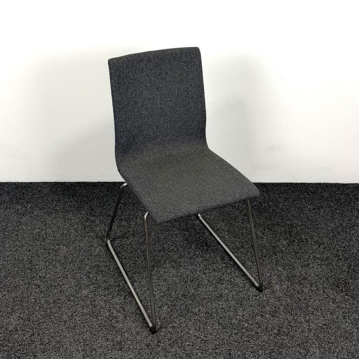Slede Stoel - Donkergrijs, Huis en Inrichting, Stoelen, Gebruikt, Ophalen of Verzenden
