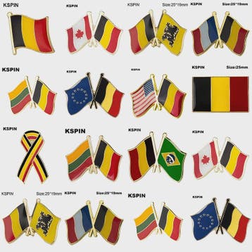 Belgische Vlag Speld - Stijlvolle Badge voor Kleding en Tass, Verzenden, Nieuw