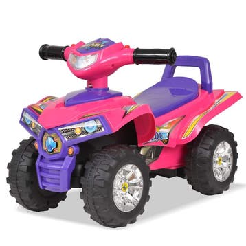 vidaXL Loopquad met licht en geluid roze en paars, Kinderen en Baby's, Speelgoed | Buiten | Voertuigen en Loopfietsen, Verzenden