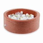 Ronde ballenbak soft velvet 90 cm met 200 ballen naar keu..., Ophalen of Verzenden, Nieuw