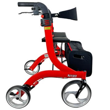 Rollator lichtgewicht Drive Nitro rood M, Diversen, Rollators, Ophalen of Verzenden, Nieuw