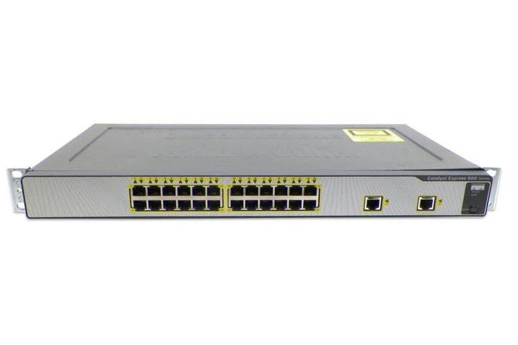 CISCO CATALYST EXPRESS 500, 24-PORT 10/100 WS-CE500-24LC, Computers en Software, Netwerk switches, Zo goed als nieuw, Ophalen of Verzenden