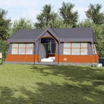 vidaXL Gezinstent met dak Grijs en Oranje 622 x 295 x 238 cm, Verzenden, Nieuw