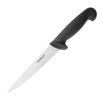 Fileermes | RVS | Zwart | Lengte 300mm Hygiplas, Verzenden, Nieuw in verpakking