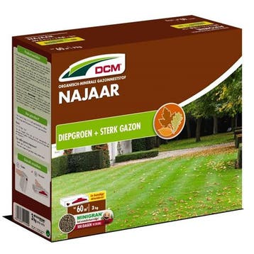 Gazonmest | DCM | 3 kg (60 m², Najaar, MINIGRAN®), Verzenden, Nieuw