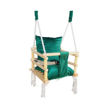 LoveGifts Luxe Houten 3-in-1 Meegroei Babyschommel Groen –, Ophalen of Verzenden, Nieuw