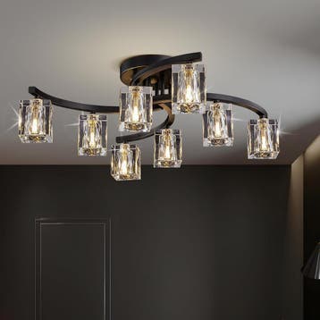 Luxe Kristal Lamp Modern | 85% Korting, Ophalen of Verzenden, Nieuw, Metaal
