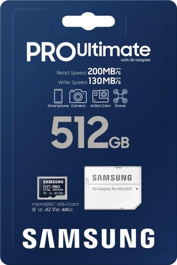 Samsung PRO Ultimate Micro SD - 512 GB – Nieuw/Ongeopend, Verzenden, Refurbished