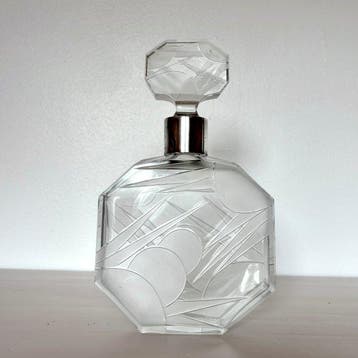 Societa Argenterie Posaterie - Parfumfles - .800 zilver, Antiek en Kunst