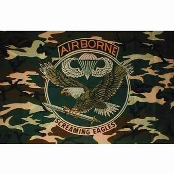 Camouflage vlag Airborne met adelaar, Verzamelen, Militaria | Algemeen