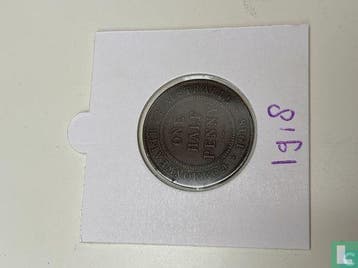 Australië ½ penny 1918, Verzenden, Losse munt